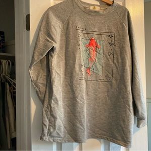Koi fish long sleeve shirt